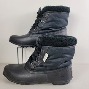 Sorel Vintage All Black Short Snow boots  Size 10